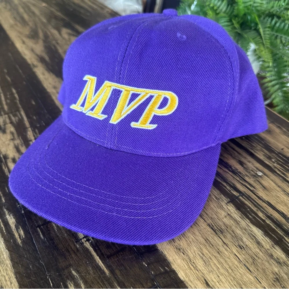 💫 Custom – Purple & Yellow “MVP” Hat 💜💛